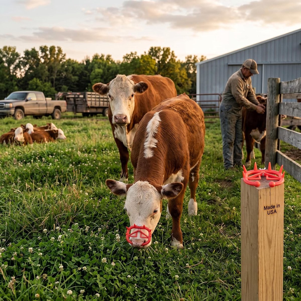 Nose Ring voor Varkens en Runderen, 6 Stuks Plastic Neusringen voor Boerderij en Dierverzorging