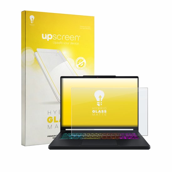 upscreen - Screenprotector voor MSI Crosshair A16 HX E8W - Folie Beschermfolie Beschermglas matte