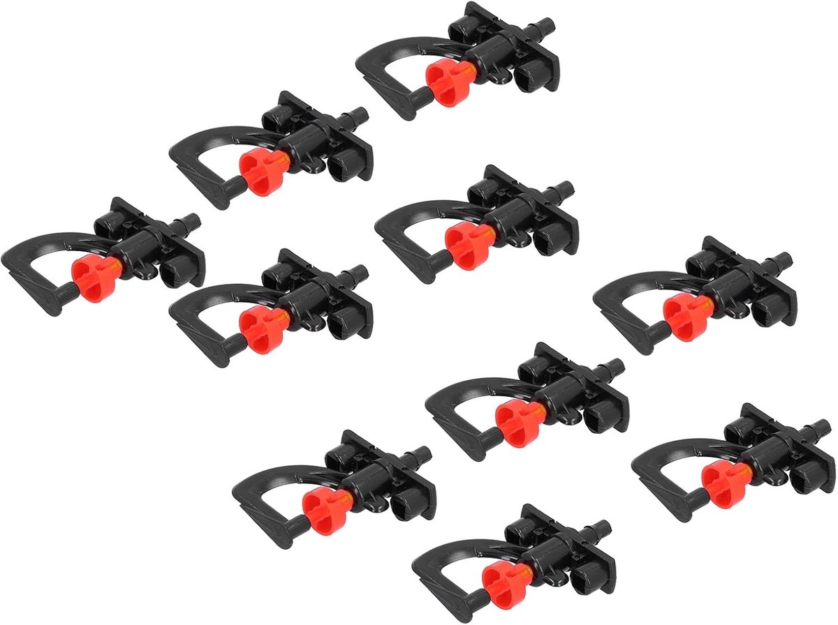 Set van 30 Refraction Nozzles met Rotatiesproeier voor 360 Graden Besproeiing tot 8m Diameter, Ideaal voor Kassen, Fruitbomen en Str shrubs