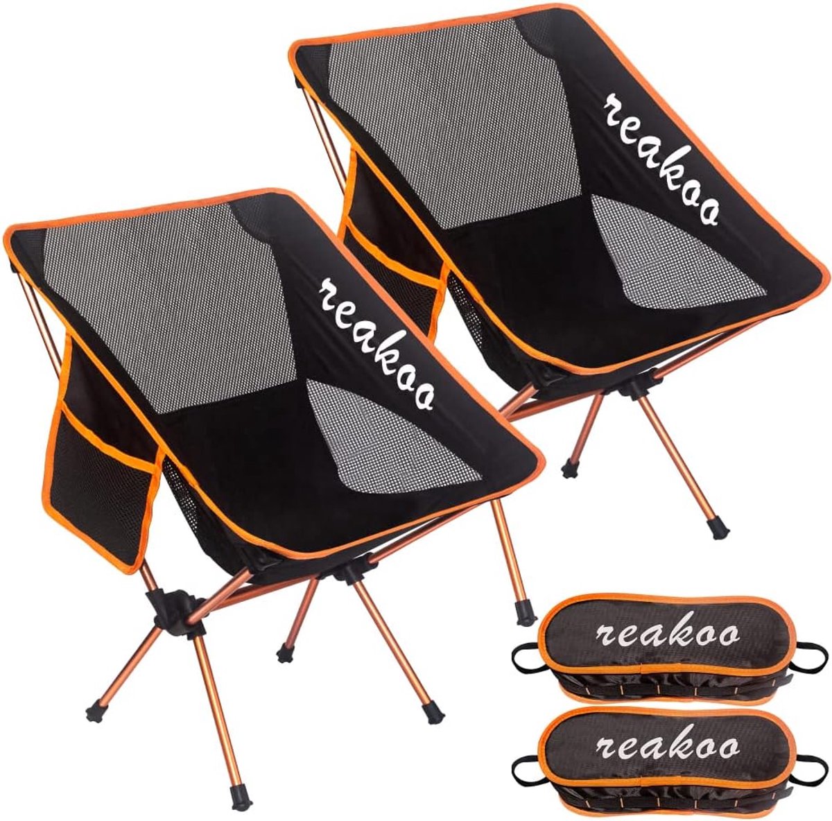 Thijox - Campingstoelen Opvouwbaar 2 Stuks, Draagbaar en Compact, Ultralicht, Superabsorberend Gaas, Ideaal voor Buiten, Strand, Vissen, Picknick