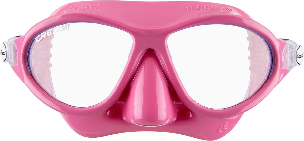 Thijox - Kinderdookbril, Cressi Moon Siliconen Duikbril voor 7-15 Jaar, Anti-Allergisch, Krasbestendig, Verstelbaar, Ideaal voor Zwemmen en Snorkelen