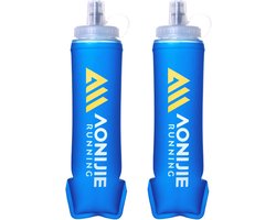 Thijox - Azarxis Soft Flask Drinkfles - Opvouwbaar en BPA-vrij - Zachte TPU-fles voor Trailrunning, Hardlopen, Wandelen, Fietsen - Ideaal voor Drinkru