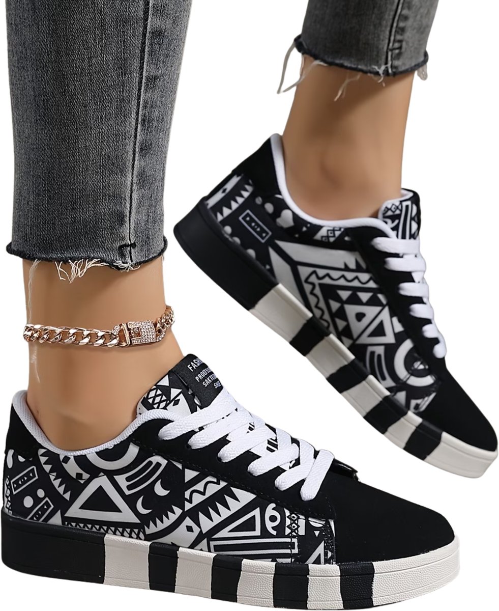 Currero Schoenen Dames Sneakers Comfortabel Slippers Casual Volwassenen en 44 Zwart