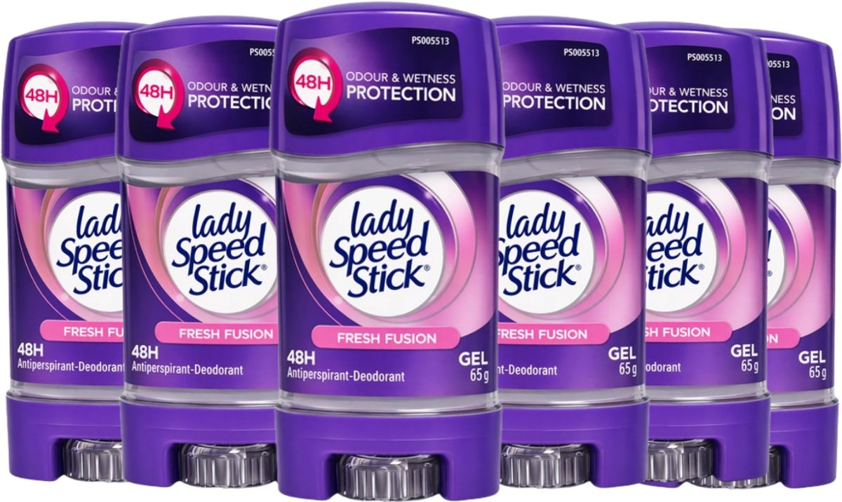 Lady Speed Stick Fresh Fusion 48H - Deodorant Gel - Voordeelverpakking - 6 x 65g