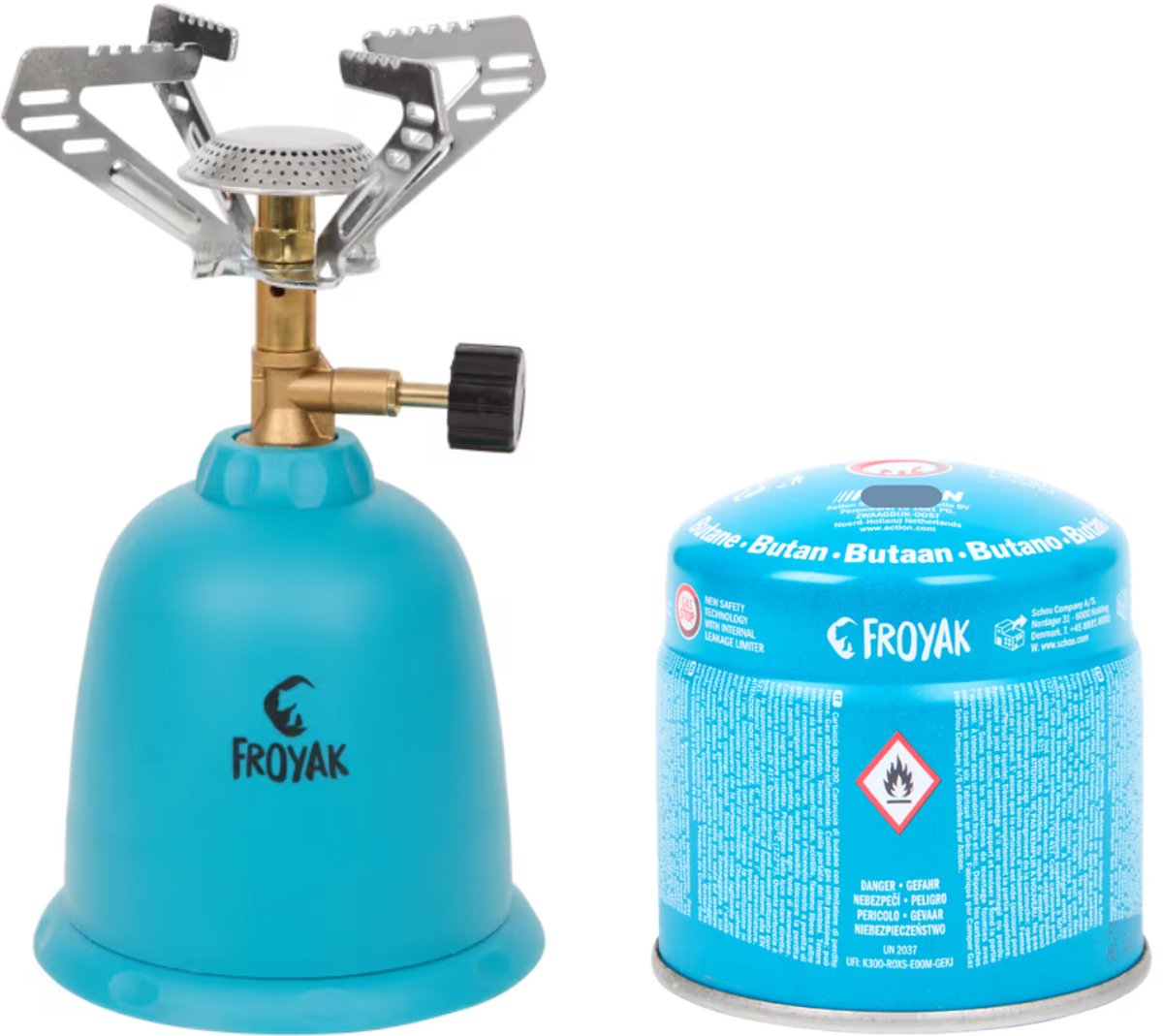 Mavora - Froyak gas stove en butaan gas (set)
