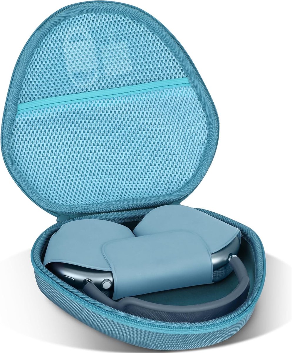 Hard Case voor Apple AirPods Max - Draagbare Bescherming, Schokbestendig en Stijlvol Ontwerp in Lichtblauw