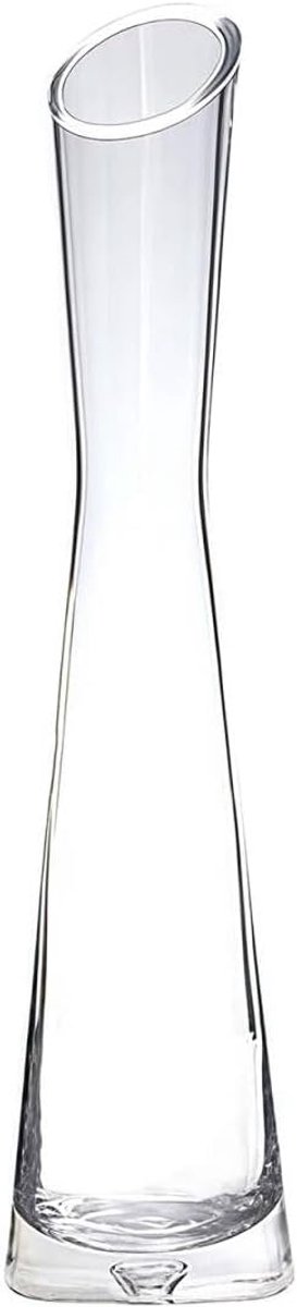 SnelShoppen - Glazen Vaas - Transparante Bloemenvaas - Decoratieve Knoopvaas - Vazen met Enkele Steel - Thuis Decoratie - Bruiloft en Kerstdecoratie -