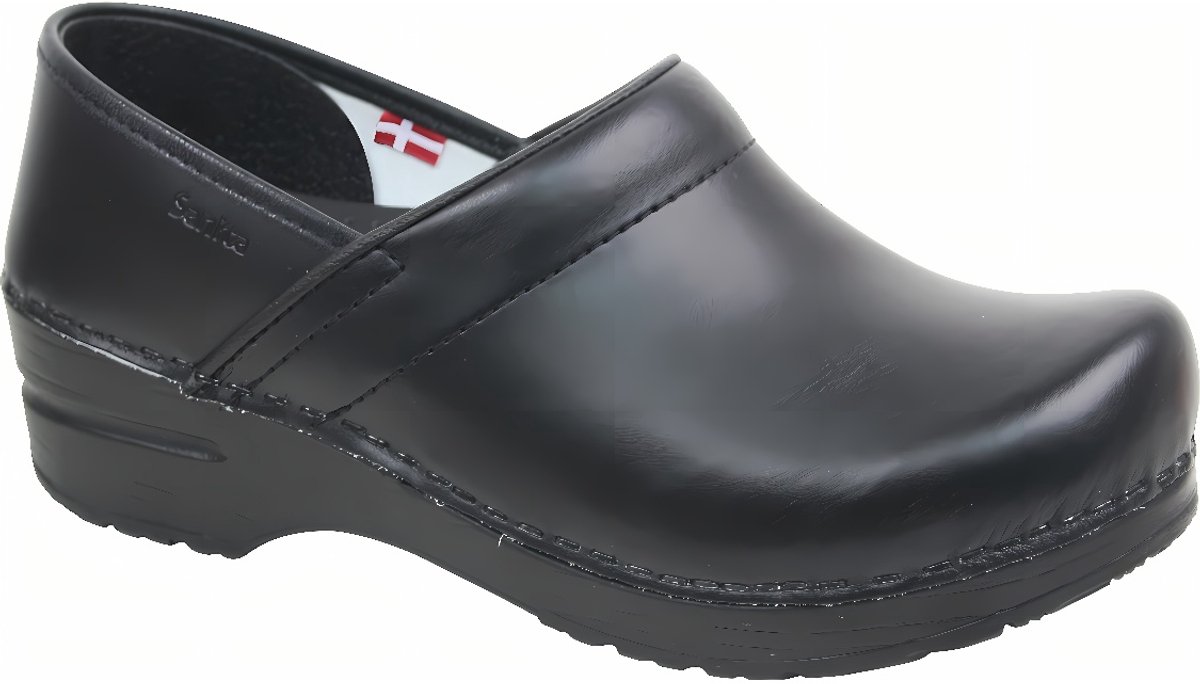 Sanita Gesloten klomp Original-Prof. Pu Black