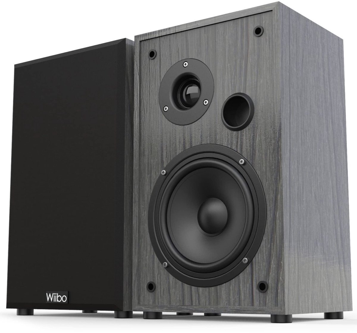 SnelShoppen - Wiibo String 15 HiFi-luidsprekers, 100W Paar, Ideaal voor Feesten, Tuin, Thuisgebruik, Hoogwaardige Geluidskwaliteit, Compacte Design, Z