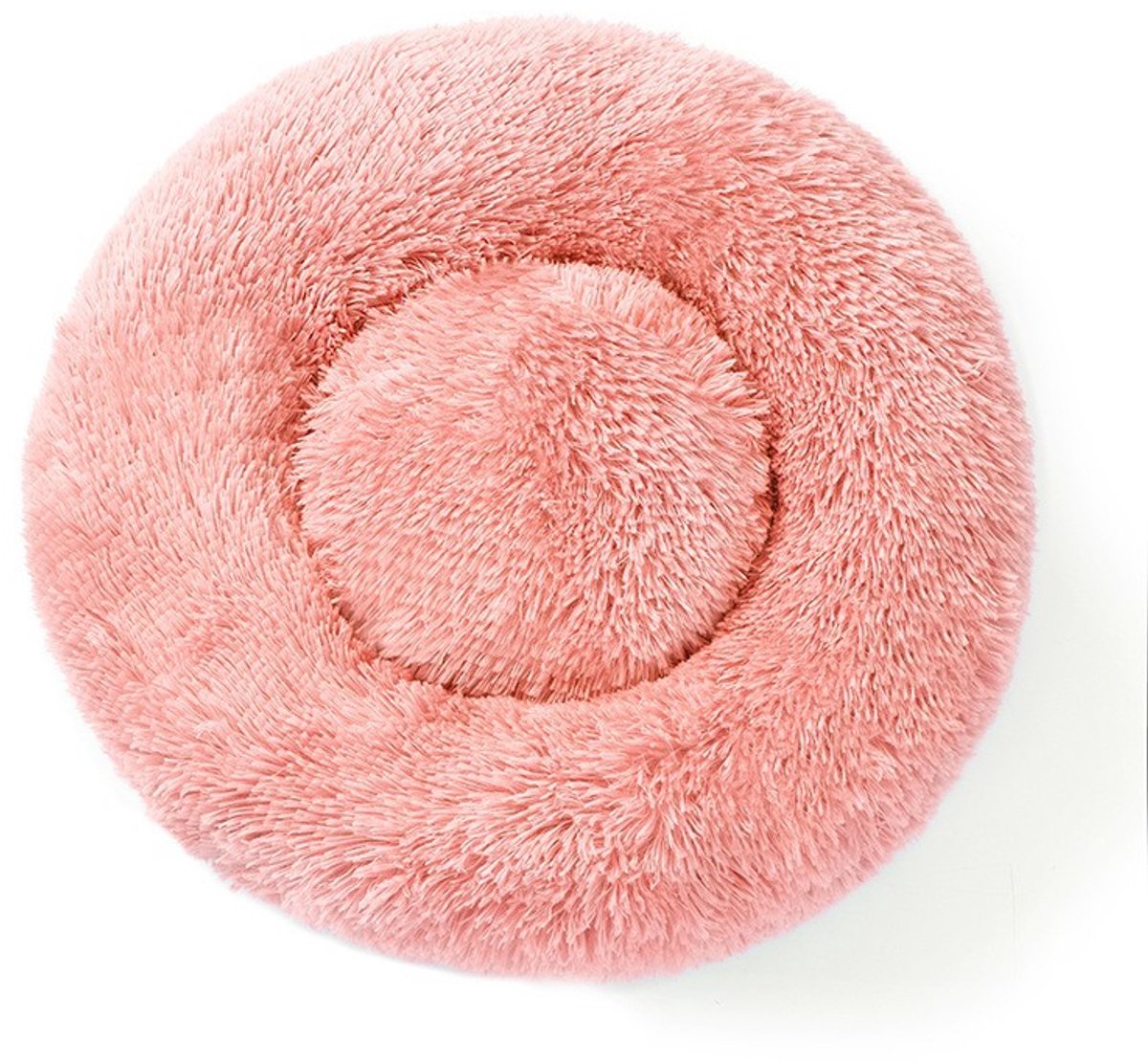 Oneay Kattenmand 40 cm – Zacht Rond Donut Kattenbed voor Binnen – Warm en Comfortabel Kattenkussen voor Katten, Kittens en Konijnen tot 5 kg - Roze