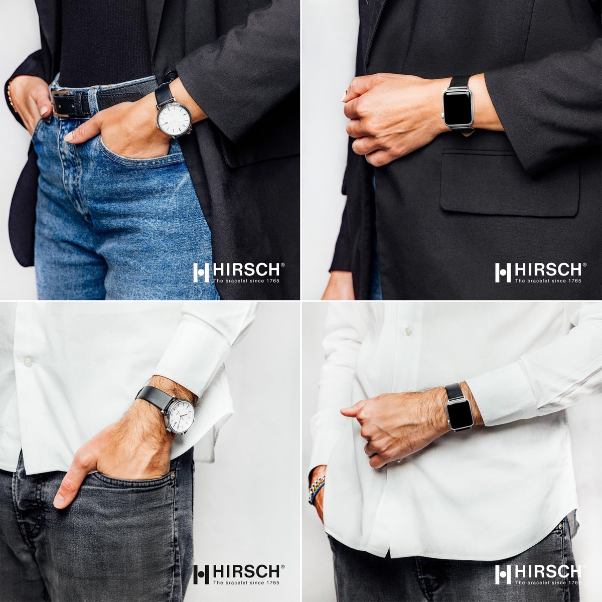 SnelShoppen - Heren en Dames Horlogeband - Klassiek Elegant - Italiaans Kalfsleer - Zwart 20mm - Perfect voor Feest en Dagelijks Gebruik