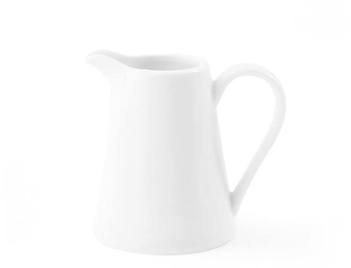 SnelShoppen - Holst Porselein Gieter/Kruik CO 002 FA1 - Elegante Tuinaccessoire - Wit Porselein - Perfect voor Planten en Bloemen - 1,5 Liter - Feest,