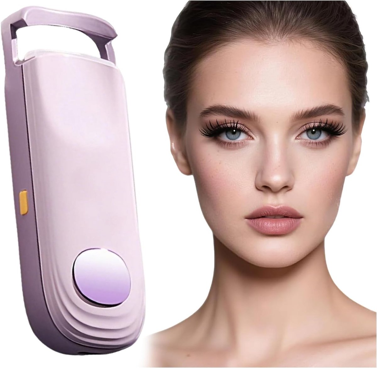 Verwarmde Wimperkruller met Snelle Opwarming, 4 Temperatuurinstellingen en NTC Warmteregeling voor Perfecte Wimpers