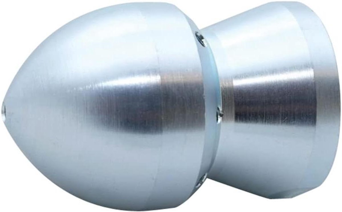 Afvoerreiniger Mondstuk - Slangmondstuk Reiniger - Verstopte Afvoer - Zelfgeleidend Spoelen - 3/4 Inch - Zilverkleurig