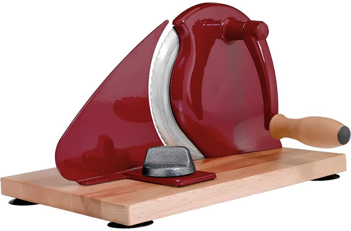 SP® Broodsnijmachine - Handmatige Broodsnijder - Solinger Broodsnijder - Rood - 20cm x 12cm x 30cm