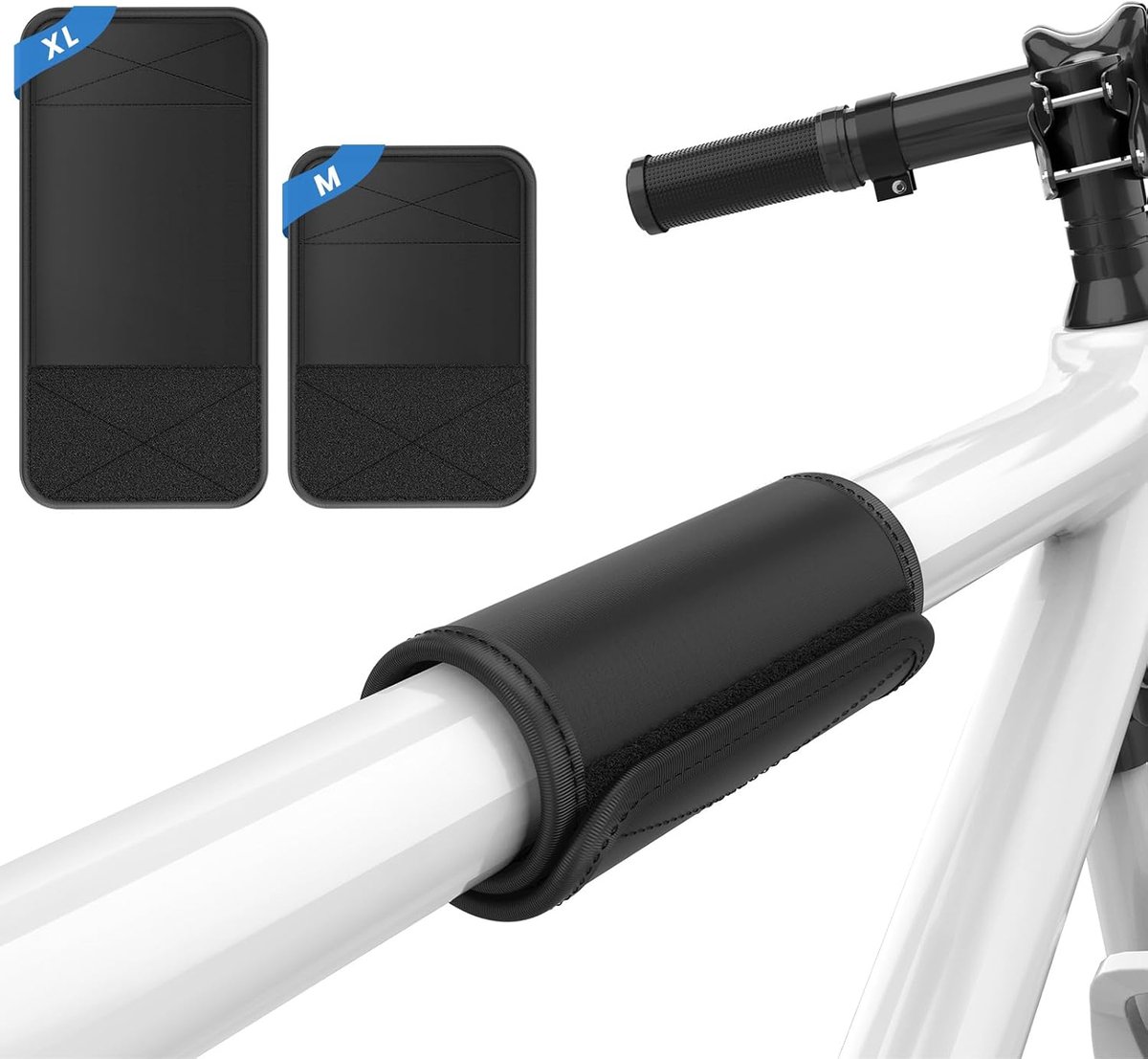 SnelShoppen - Fietsframebescherming met 2 Maten - Transportbescherming voor Fietsendrager - Bescherming voor Carbonframe - Fietsaccessoires tegen Kras