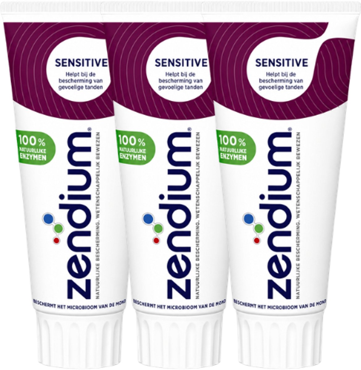 Zendium Sensitive Tandpasta - 3 x 75 ml - Voordeelverpakking