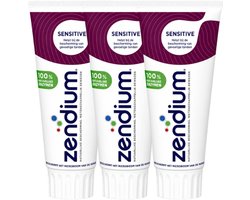 Zendium Sensitive Tandpasta - 3 x 75 ml - Voordeelverpakking