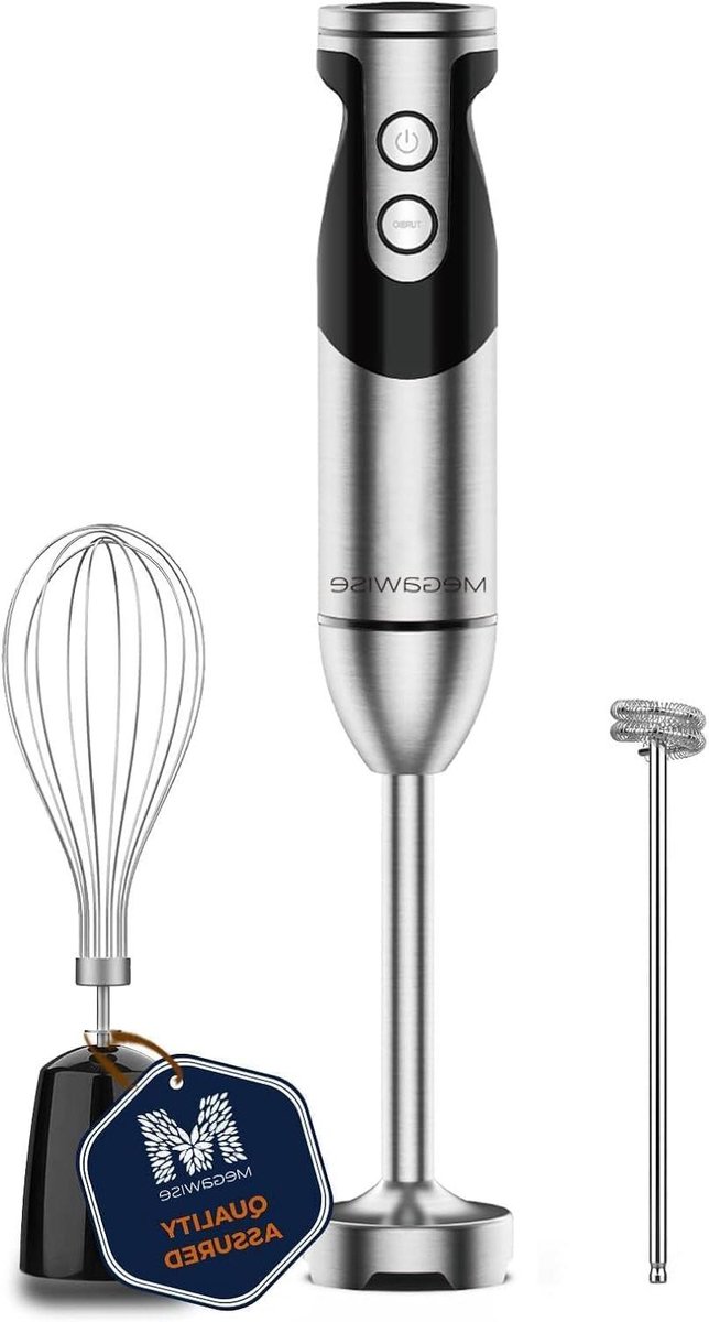 Hand Blender - Mixer Staaf - Keuken Assistent - 3-in-1 Accessoires - 400 Watt - Zwart