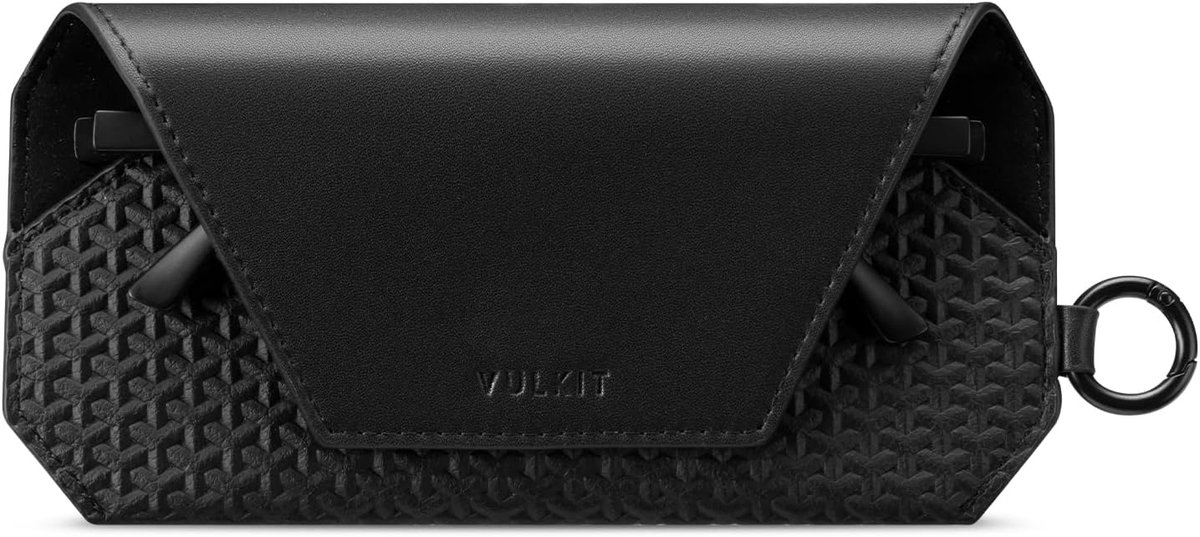 VULKIT Portable Leather Glasses Case for Women and Men, Slim Sunglasses Case, Unisex Glasses Case - ShopVlot