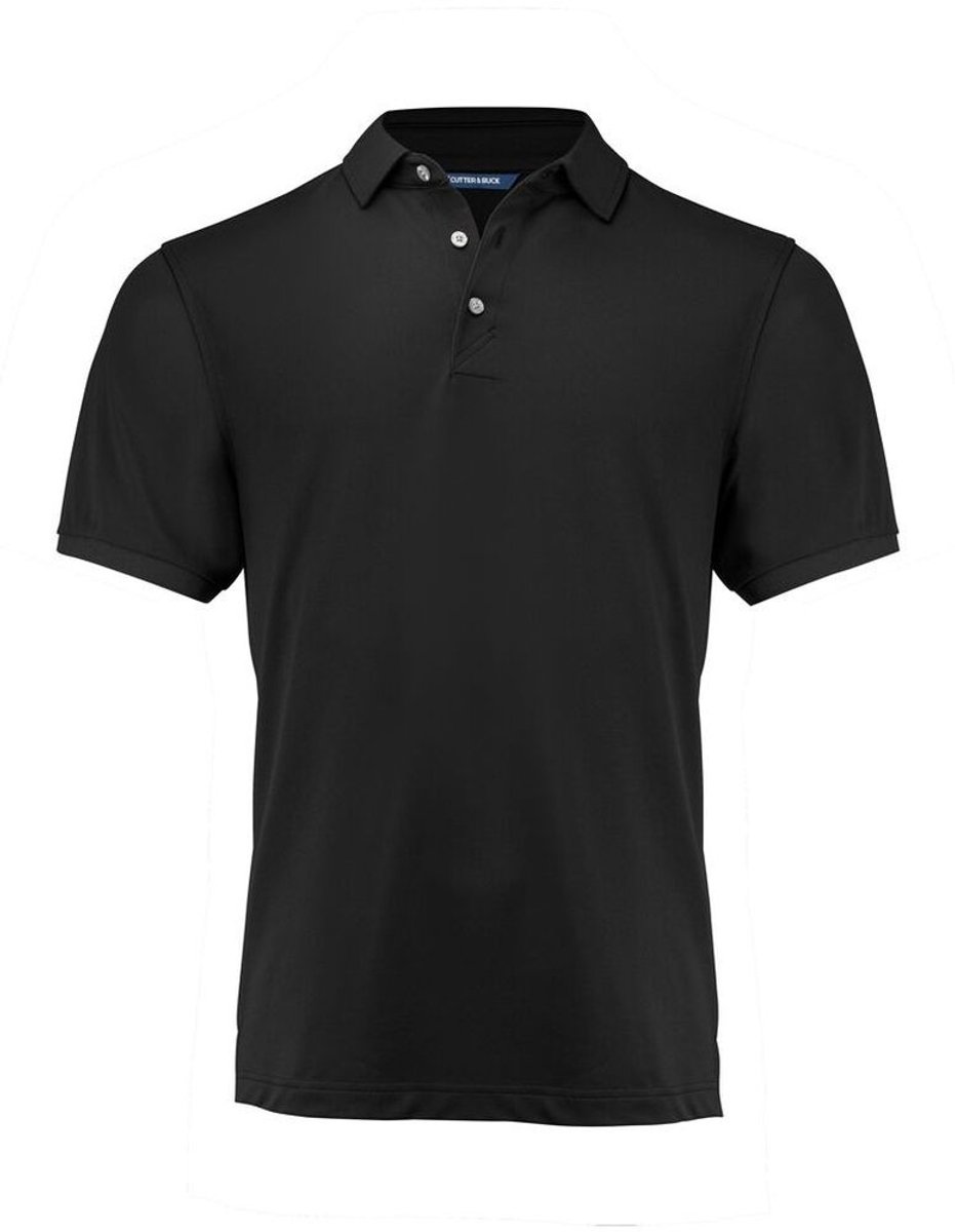 Cutter & Buck Virtue Eco Polo Solid Heren 354434 - Zwart - 4XL