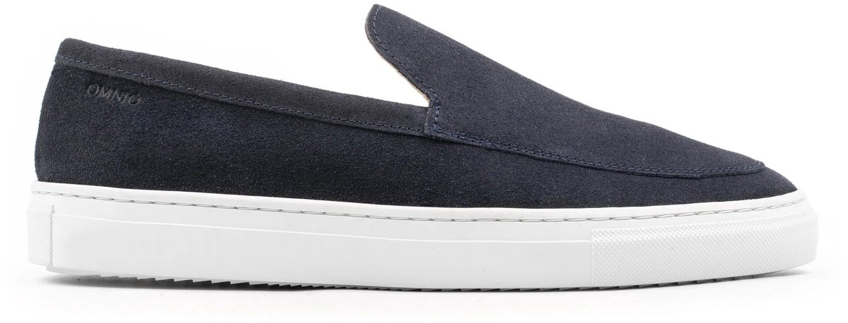 Omnio malton plain loafers heren blauw suède