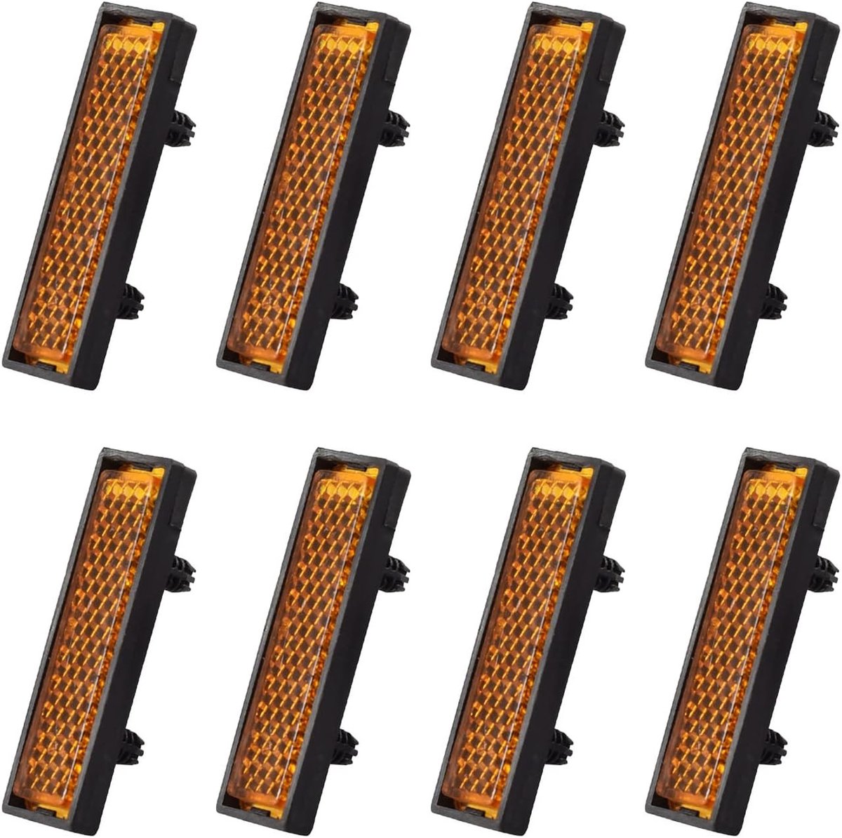 Reflectoren voor Fietspedalen, Reflecterende Bladen voor Veiligheid in het Donker, Geschikt voor Standaard Fietspedalen, Set van 8 Stuks voor Verhoogde Zichtbaarheid en Veiligheid