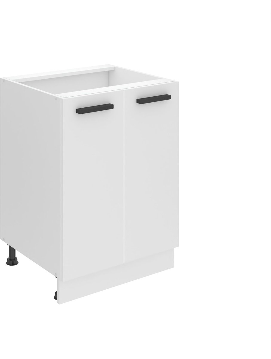 BELINI Keukenonderkast SD2 60 cm met 2 Deuren - Wit Mat