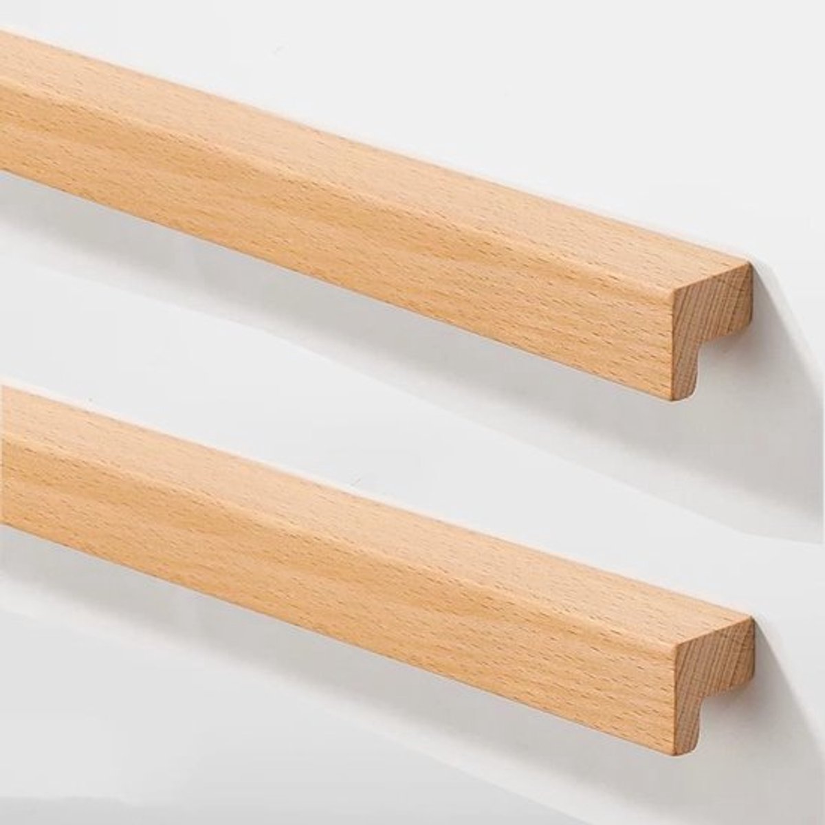 6 Stuks Houten Keuken Kast Handgrepen, Kast Hardware voor Laden, 160mm Houten Lade Handgrepen
