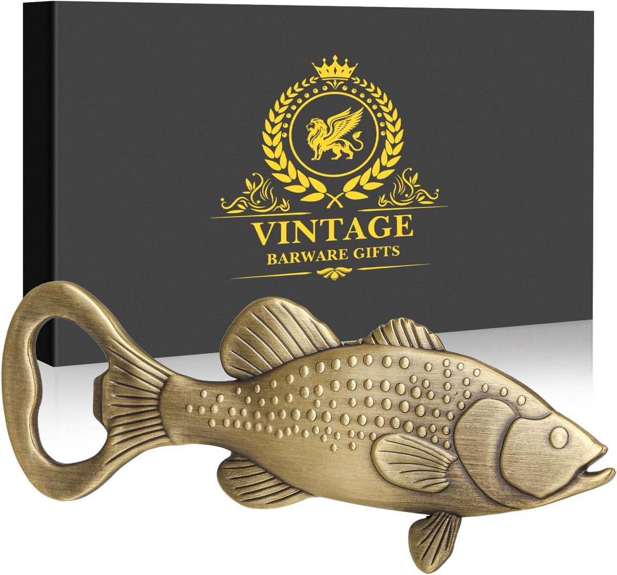 SnelShoppen - LKKCHER Baars Vis Flesopener - Cadeau voor Vissers, Hengelaccessoires, Visdecoratie, Vaderdagcadeau, Verjaardagscadeau voor Papa en Opa