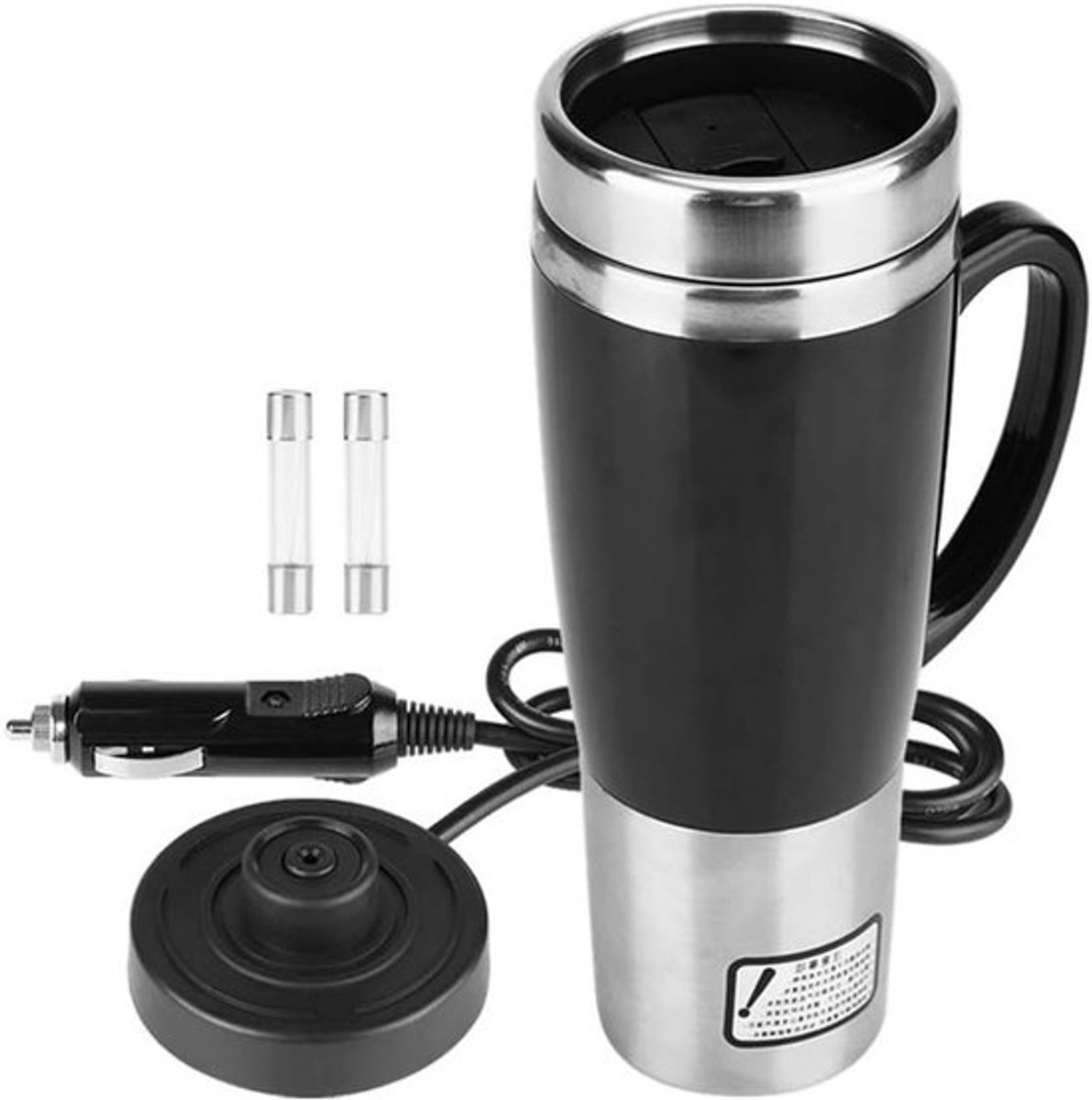 Reis Waterkokermok van Roestvrij Staal - 450 ml Koffiemok met Warmtefunctie