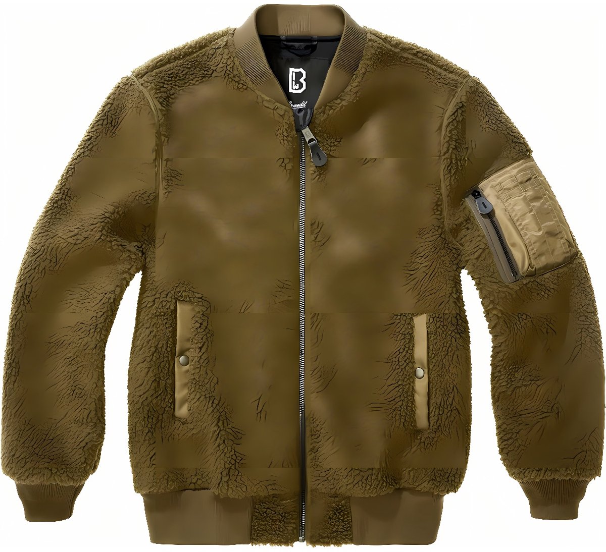 Brandit MA1 Sherpa Fleece Polyester Heren Basics Groen