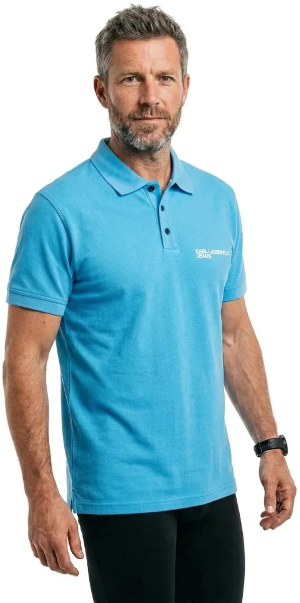 Karl Lagerfeld Jeans A2m17094 Regular Fit Korte Mouw Poloshirt Blauw M Man