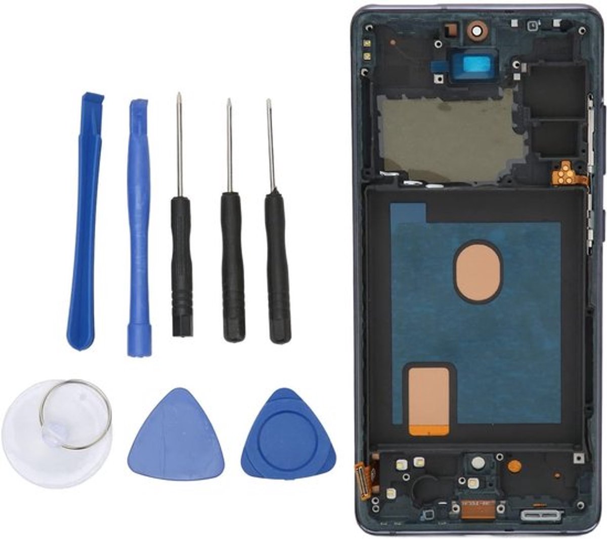 Touchscreen Digitizer met Frame Vervanging voor S20 FE, OLED Display en Inclusief Gereedschapset, Perfecte Reparatieoplossing voor Smartphonegebruikers