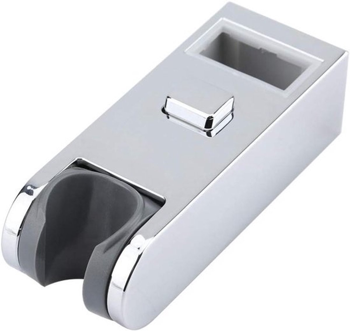 Douchekophouder - Verstelbare slider bar pole bracket - Hoogte verstelbaar - Douche slider bar rail - ABS materiaal - Chroom - 30x15 cm