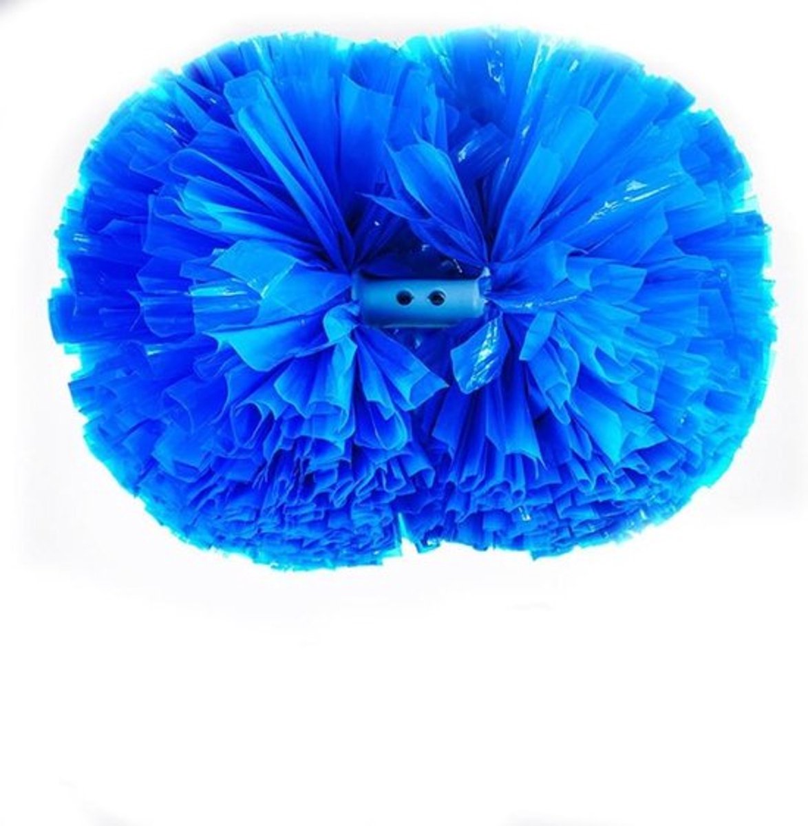 Cheerleading pompons van kunststof voor sportwedstrijd en cheerdansfeest - set van 2 stuks met handvat - kleurrijk en professioneel - 12,7 cm - 24 x 31 cm