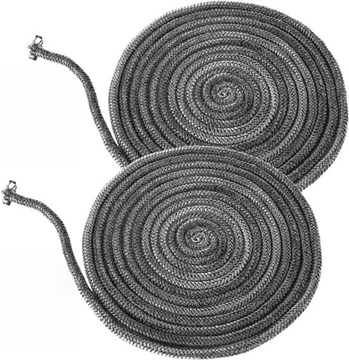 Verpakking van 2 Stuks Sealing Cord voor Kachels - 4 m, Diameter 10 mm, Geschikt voor Haarden, Oven en Rooktoestellen, Hoogwaardige Isolatie en Lekkagepreventie