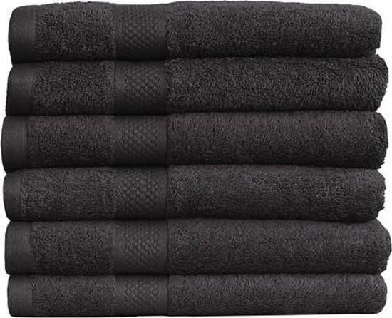 Katoenen Handdoeken Zwart – Set van 15 Stuks – 70 x 140 cm | bol.com