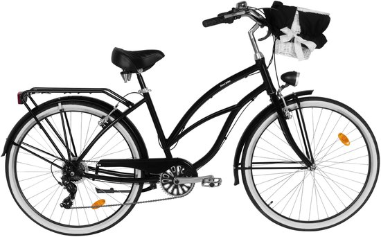 Davi Bianca Cruiser - Stadsfiets - 28 inch - 7 versnellingen - Zwart — afbeelding 2