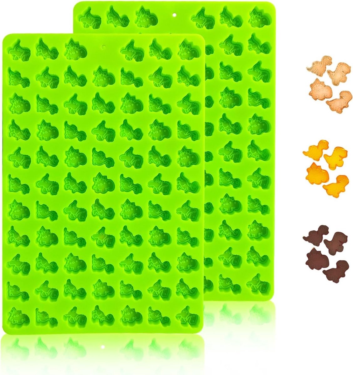 Siliconen mallen voor hondenkoekjes - 2 stuks, perfect voor zelfgemaakte hondensnacks en traktaties