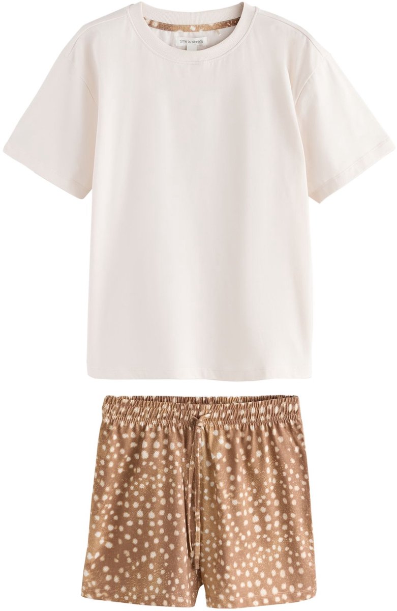 Next - Dames - Pyjama met short - Crème