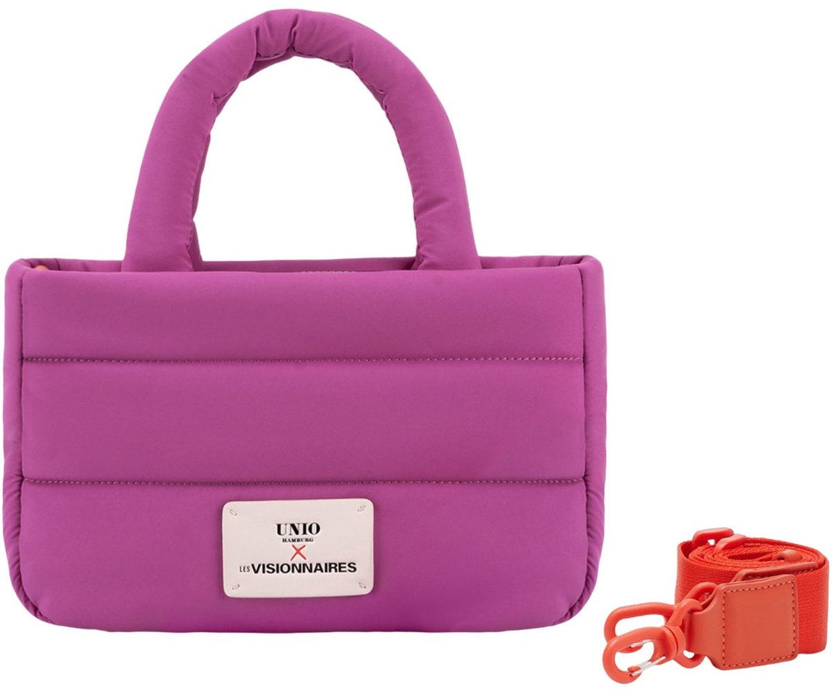 Unio Hamburg x Les Visionnaires handtas schoudertas Puffy Unio Cortina Fuxia roze