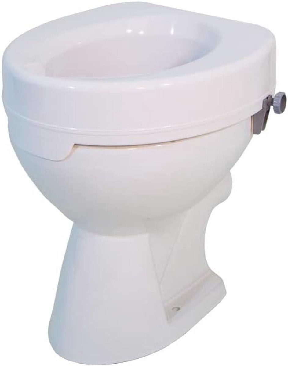 Toiletverhoger - Zitting verhogend - Comfortabel zitten - Eenvoudig monteerbaar - 10 cm verhoging - Wit