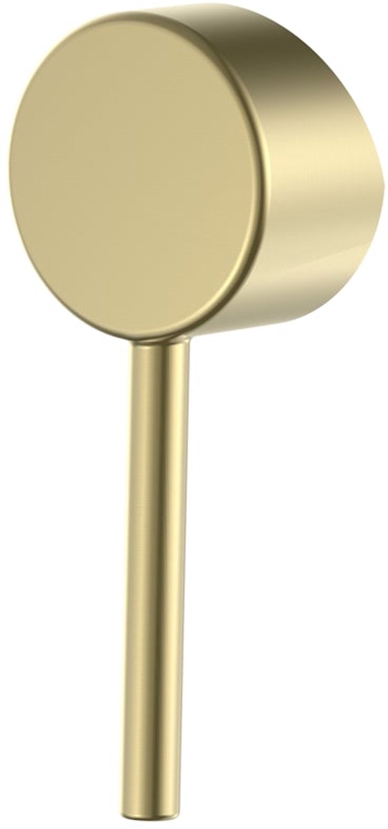 DutchLine - Smooth Losse Hendel Staaf T.B.V Inbouw Wastafekranen – Geborsteld Messing Goud