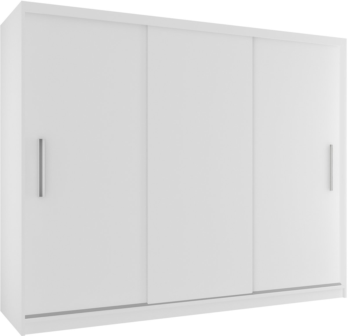 BELINI Verona SI Schuifdeurkast 232 cm Wit Mat - Garderobekast met Kledingstangen - Comfort Line Slaapkamerkast