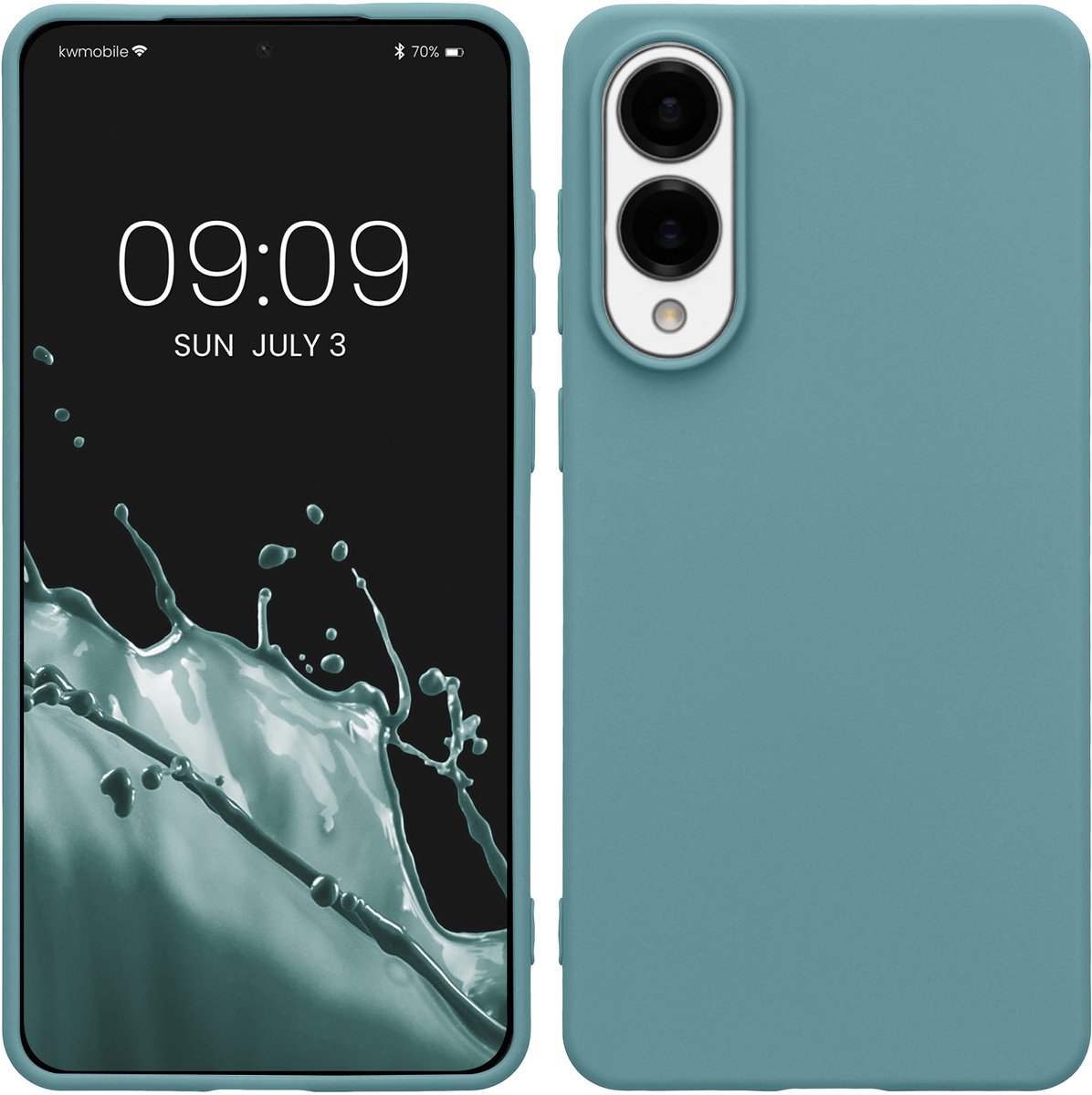 kwmobile telefoonhoesje geschikt voor Samsung Galaxy S25 Edge - Hoesje voor smartphone - Back cover in Arctische nacht