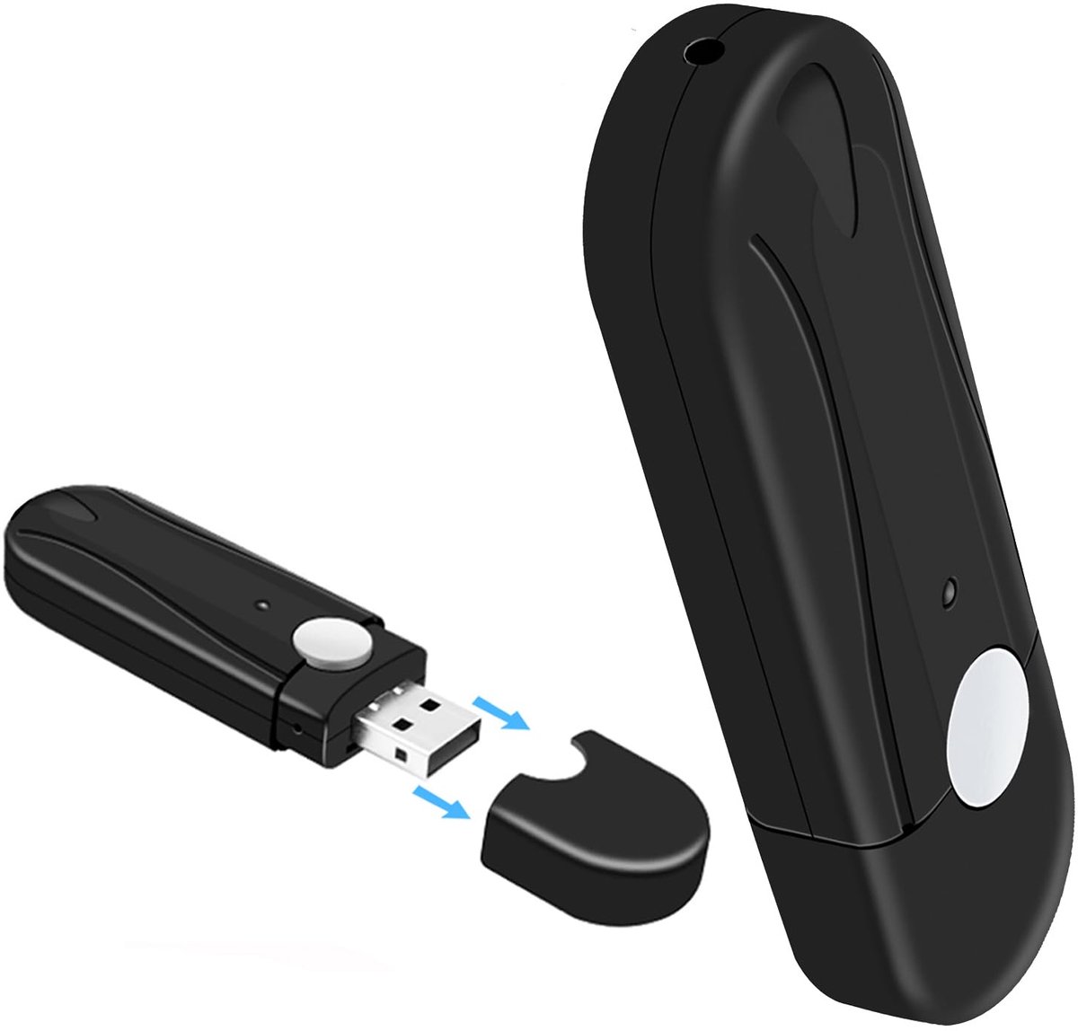 SnelShoppen - Draagbare HD 1080P Micro Bodycamera voor Binnen en Buiten, USB Videocamera met Lusopname, Compacte Beveiligingscamera voor Feesten, Camp