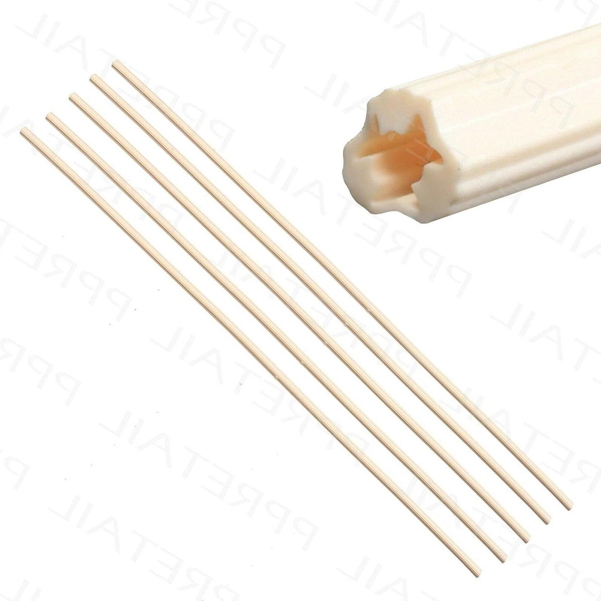 Muurschroeven - Pluggen - Bevestigen - Duurzaam PVC - 300 mm - Wit
