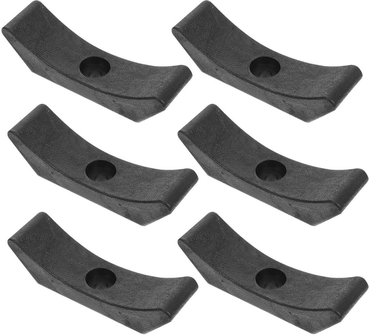 SnelShoppen - Set van 6 Dumbbell Stand Platen voor Dumbbell Opslag - Dumbbell Houder voor Thuis Training - Zwart PP - Ideaal voor Gym en Thuisgebruik