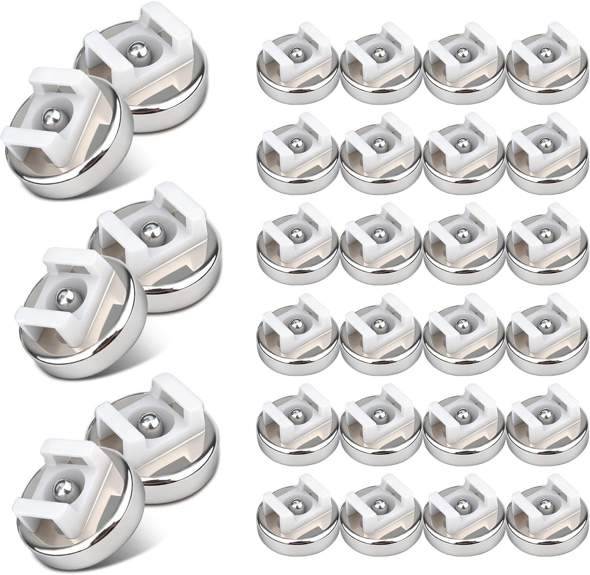 SnelShoppen - Magnetische Kabelbinders 30 Stuks 16mm - Upgrade Magnetische Kabelorganisator - Multifunctionele Clip voor Thuis, Kantoor, Auto en Boot,